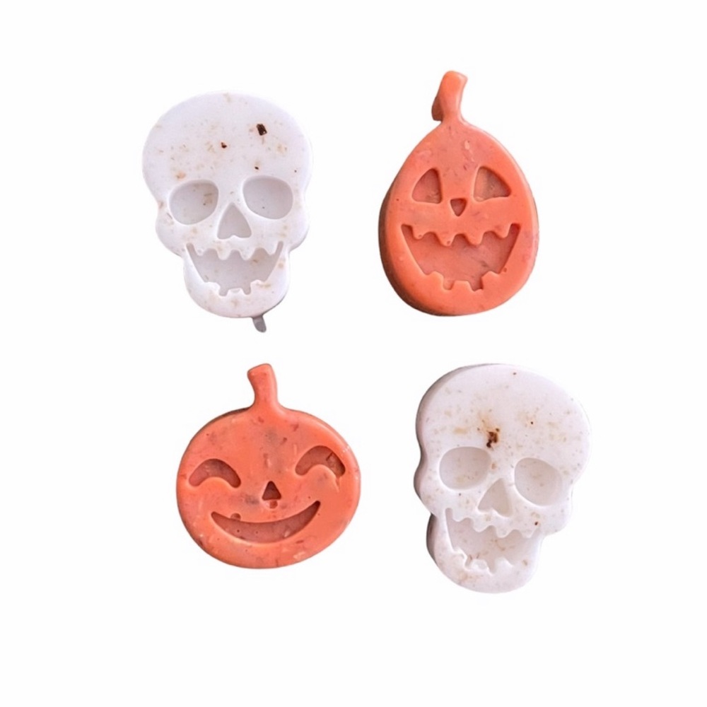 New Handmade By VintageBitch Gifts Pumpkin & Skull Coffee Face & Soap Body Bars